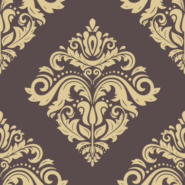 Sorunsuz vektör Barok tarzı duvar kağıdı