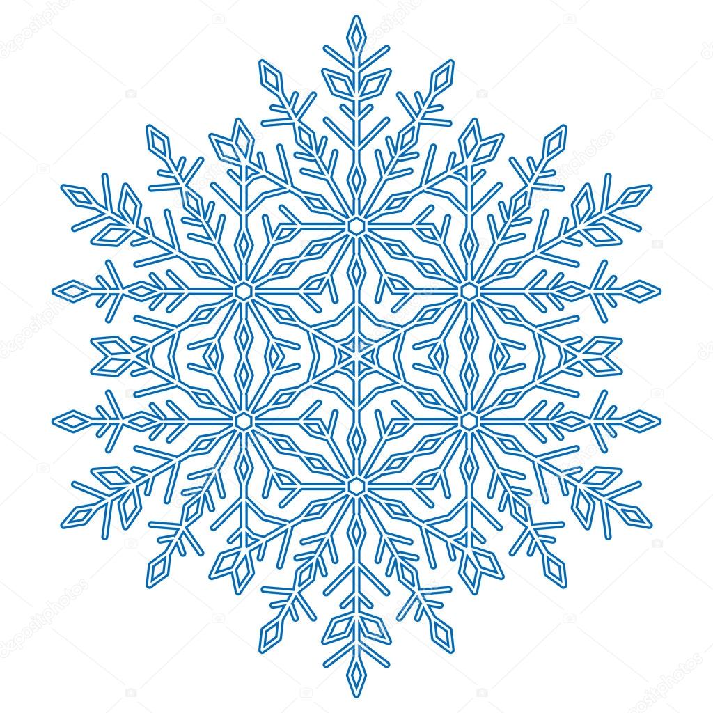 Pretty Vector Round Snowflake Stock Vector C Turr1 104800736