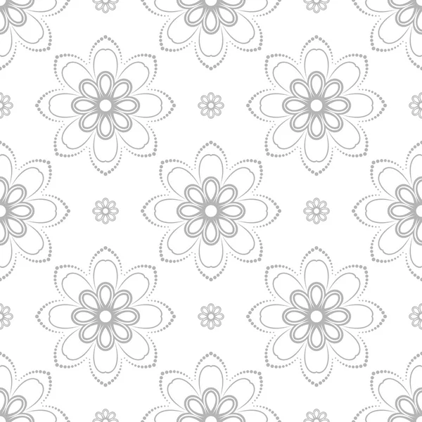 Floral Fine Seamless Vector Pattern — Stock Vector