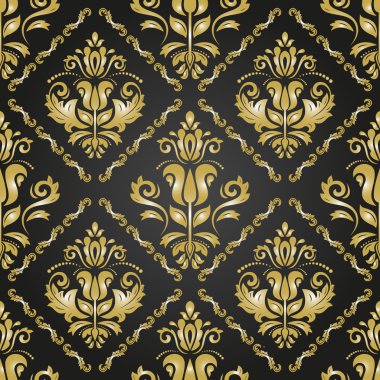 Sorunsuz vektör Barok tarzı duvar kağıdı