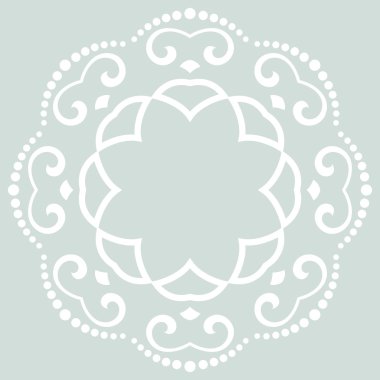 Doğulu Soyut Vektör Deseni