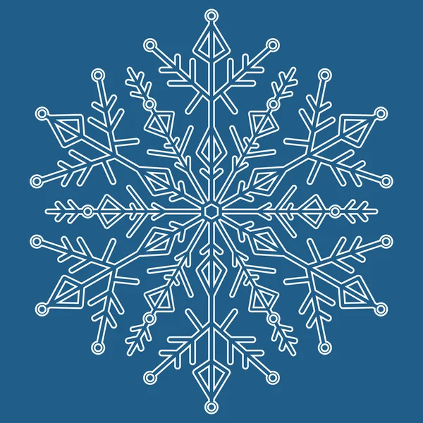 Векторная снежинка — стоковый вектор