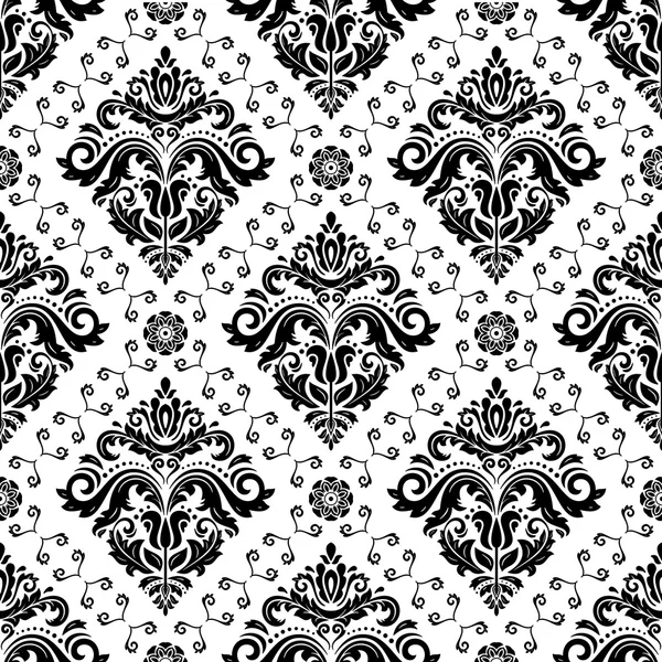 Vecteur sans couture Fond d'écran dans le style baroque — Image vectorielle