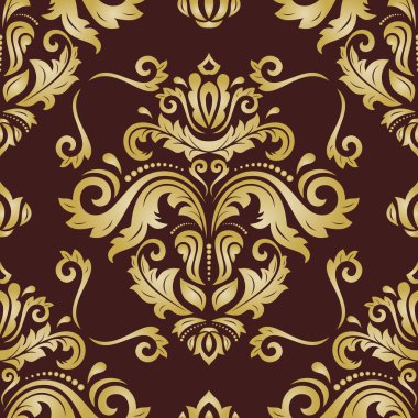 Sorunsuz vektör Barok tarzı duvar kağıdı