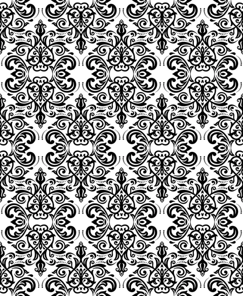 Seamless Vector Wallpaper in the Style of Baroque — Stock Vector