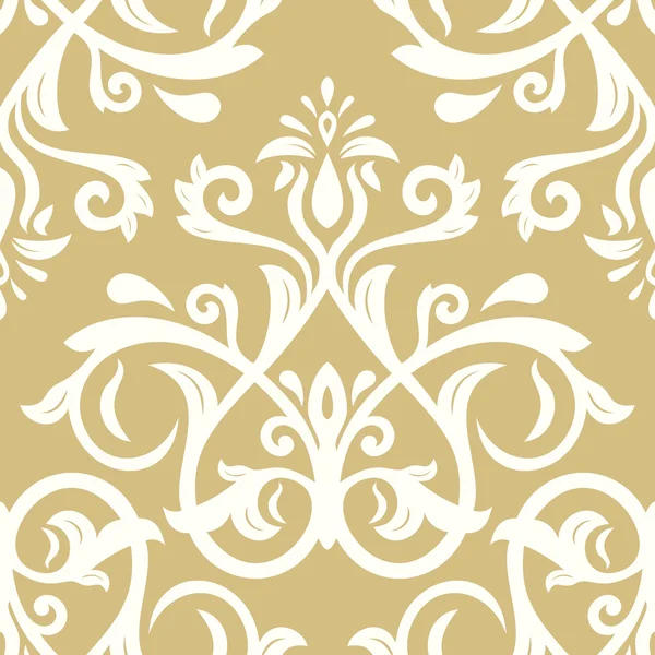Seamless Vector Wallpaper in the Style of Baroque — Stock Vector