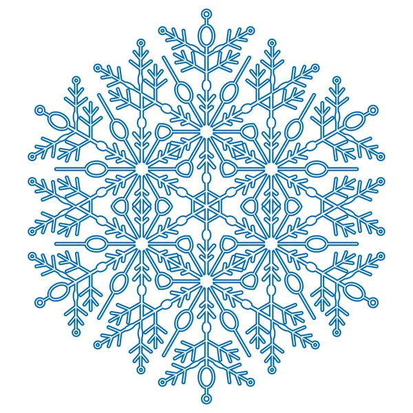 Pretty Round Snowflake — Stock Photo, Image