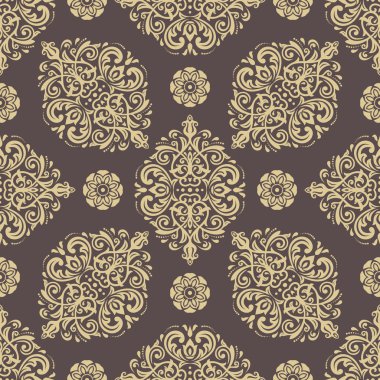 Sorunsuz vektör Barok tarzı duvar kağıdı