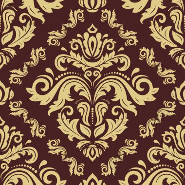 Sorunsuz vektör Barok tarzı duvar kağıdı