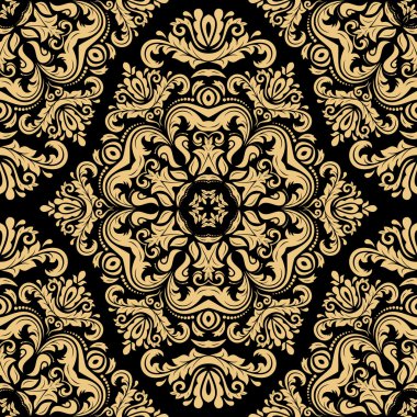 Sorunsuz vektör Barok tarzı duvar kağıdı