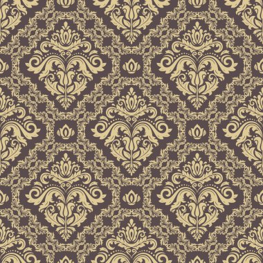 Sorunsuz vektör Barok tarzı duvar kağıdı
