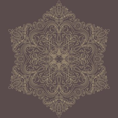 Doğulu Soyut Vektör Deseni