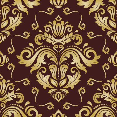 Sorunsuz vektör Barok tarzı duvar kağıdı