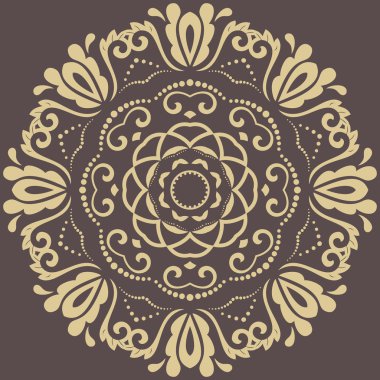 Doğulu Soyut Vektör Deseni