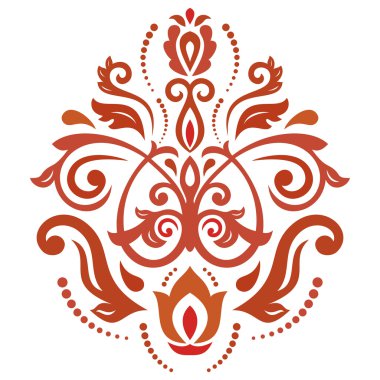 Doğulu Soyut Vektör Deseni