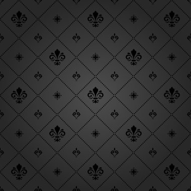 Royal Lily ile sorunsuz vektör desen