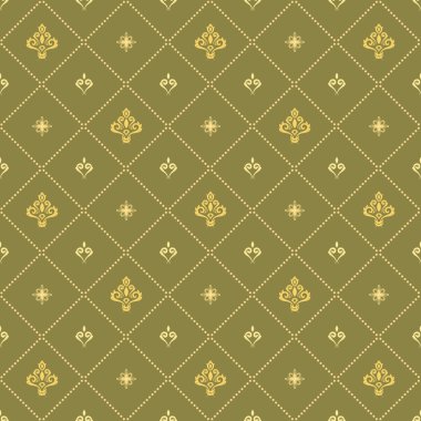 Royal Lily ile sorunsuz vektör desen