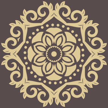 Doğulu Soyut Vektör Deseni