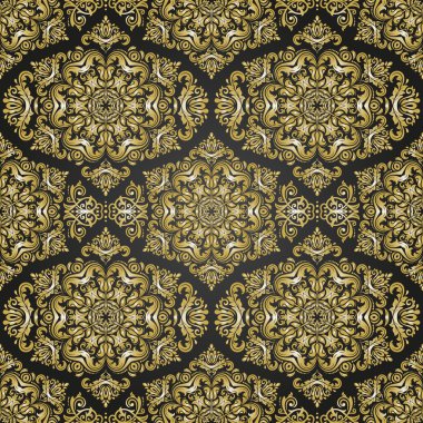 Sorunsuz vektör Barok tarzı duvar kağıdı