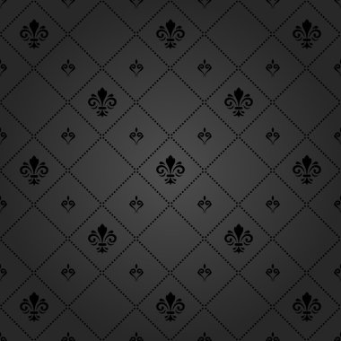 Royal Lily ile sorunsuz vektör desen