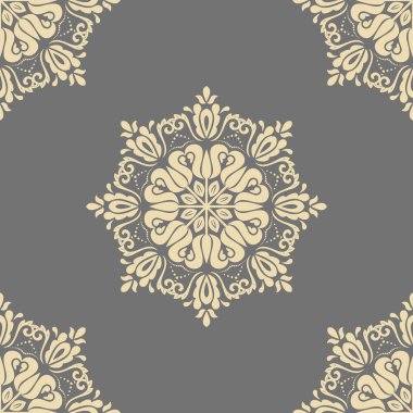 Sorunsuz vektör Barok tarzı duvar kağıdı