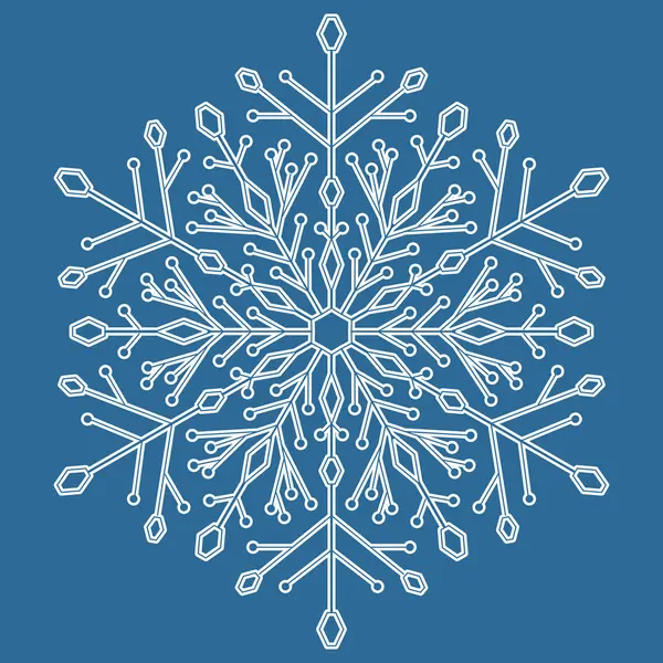Векторная снежинка — стоковый вектор