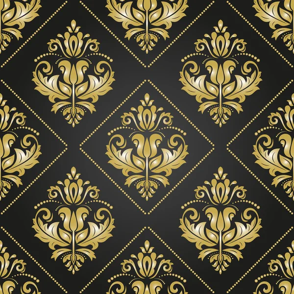 Seamless Vector Wallpaper in the Style of Baroque — Stock Vector