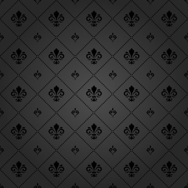 Royal Lily ile sorunsuz vektör desen
