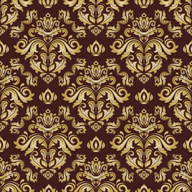 Sorunsuz vektör Barok tarzı duvar kağıdı