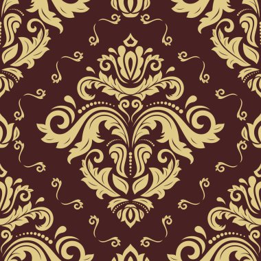 Barok tarzında sorunsuz duvar kağıdı