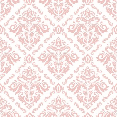 Dikişsiz vektör damask deseni