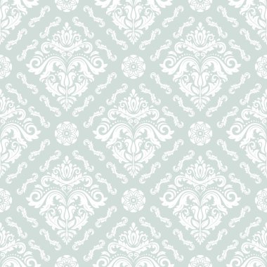 Dikişsiz vektör damask deseni