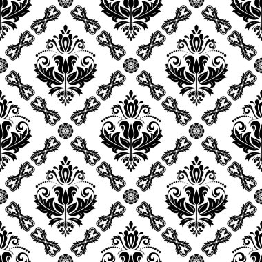 Dikişsiz vektör damask deseni