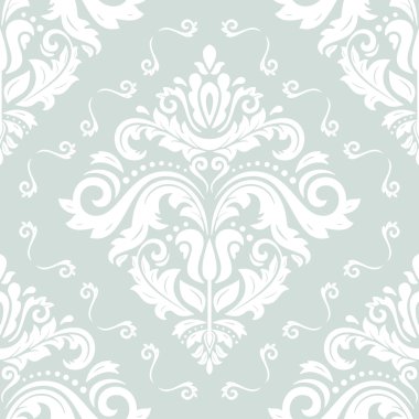 Dikişsiz vektör damask deseni