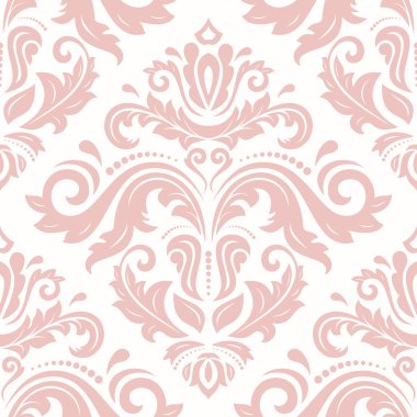Dikişsiz vektör damask deseni