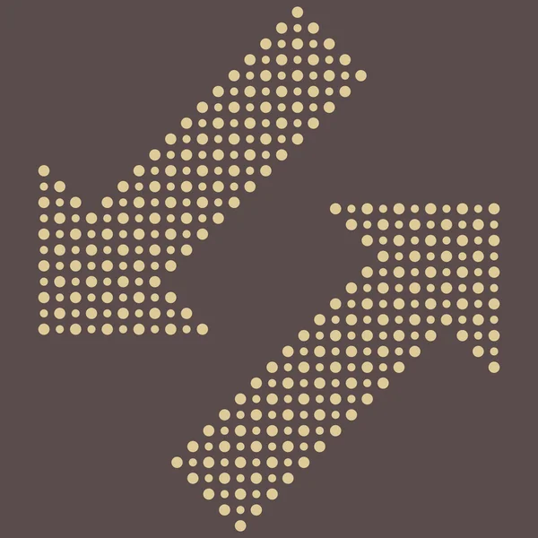 Flèches pointillées vectorielles fines — Image vectorielle