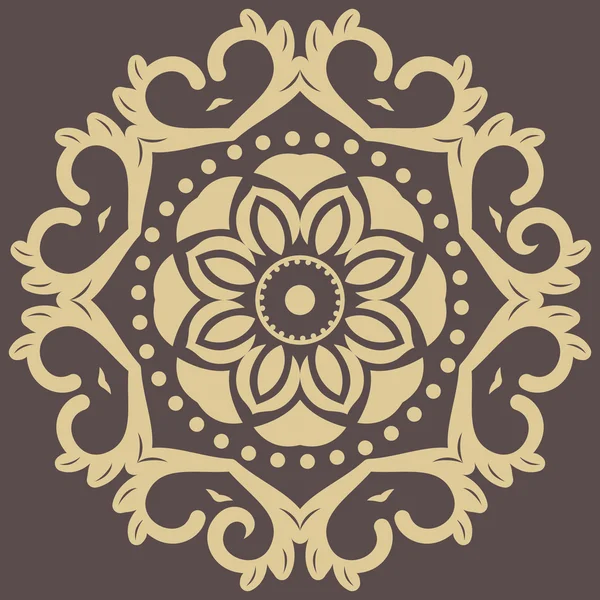 Doğulu Soyut Vektör Deseni