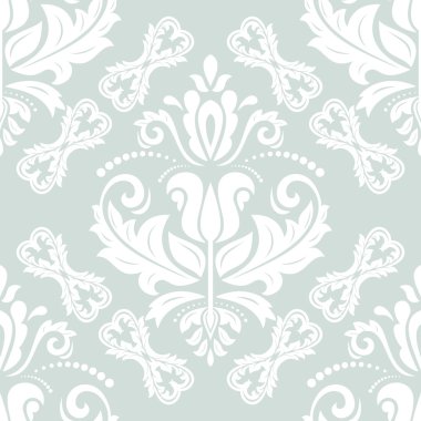 Dikişsiz vektör damask deseni