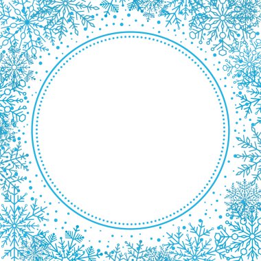 Kış vektör tebrik kartı