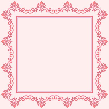 Çiçek Vektörü İnce Çerçeve