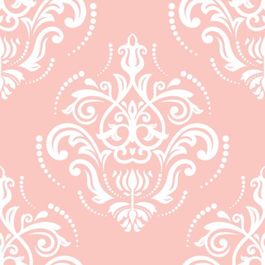 Dikişsiz vektör damask deseni