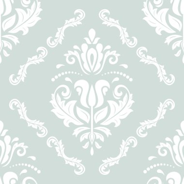 Dikişsiz vektör damask deseni