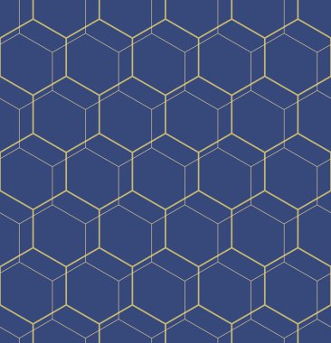 Altıgenli Kusursuz Soyut Vektör Deseni