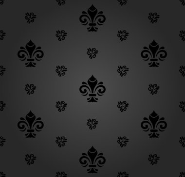 Royal Lily ile sorunsuz vektör desen