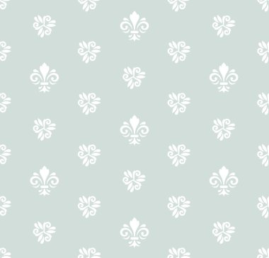 Royal Lily ile sorunsuz vektör desen