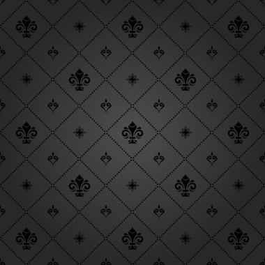 Royal Lily ile sorunsuz vektör desen