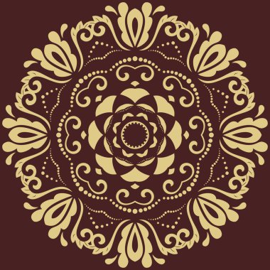 Doğulu Soyut Vektör Deseni