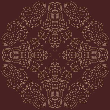 Doğulu Soyut Vektör Deseni