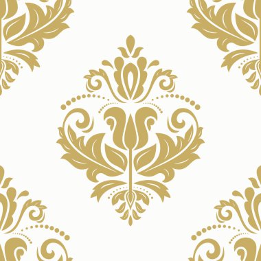 Dikişsiz vektör damask deseni