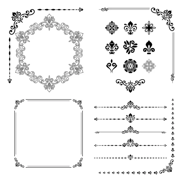 Ensemble d'éléments vintage — Image vectorielle